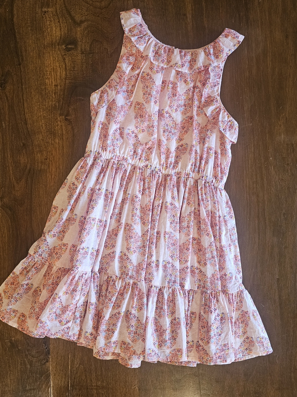 J Crew Crewcuts Girls Sundress Butterfly Sleeveless Dress Pink Sz  8 Summer